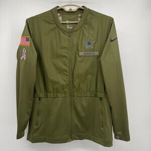 Nike‎ Dallas Cowboys NFL Salute To Service Jacket, Mens XL, Army Green, Vented